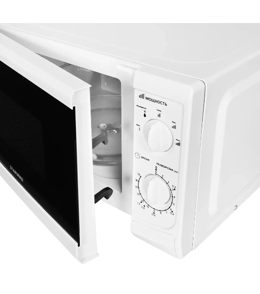 Микроволновая печь Starwind SWM5620 белый, 20 л, 700 Вт, переключатели - поворотный механизм