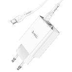 Сетевое зарядное устройство HOCO (6931474769824) C100Aaa 1USB+1Type-C 3.0A QC3.0 PD 20W, белый, фото7