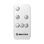 Вентилятор BRAYER 4955BR белый, напольный, 60 Вт, 3 скорости, 90 см, фото5
