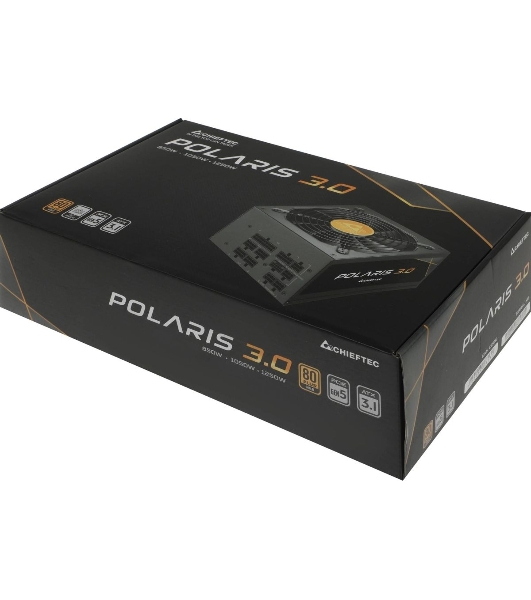 Блок питания Chieftec Polaris 3.0 PPS-850FC-A3, 850Вт, 80 PLUS Gold, 140мм, модульный, черный