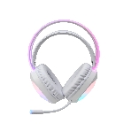 Гарнитура Marvo HG8959 Lumi 40 белый, проводная, 2×3.5 мм, микрофон с отключением, RGB-подсветка, фото3