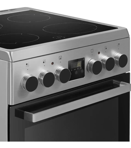 Плита электрическая Maunfeld MEC55CS08D серебристый, конфорок 4 шт, духовка 60 л, 50 см x 85 см x 60 см
