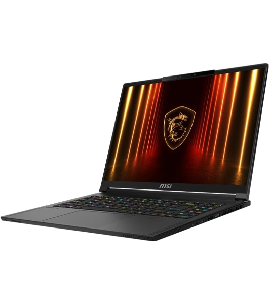 Ноутбук MSI Stealth 16 AI A2HWFG-086XRU Core Ultra 7 255H 32Gb SSD1Tb NVIDIA GeForce RTX 5060 8Gb 16' OLED QHD+ (2560x1600) FreeDOS black WiFi BT Cam (9S7-15F535-086)