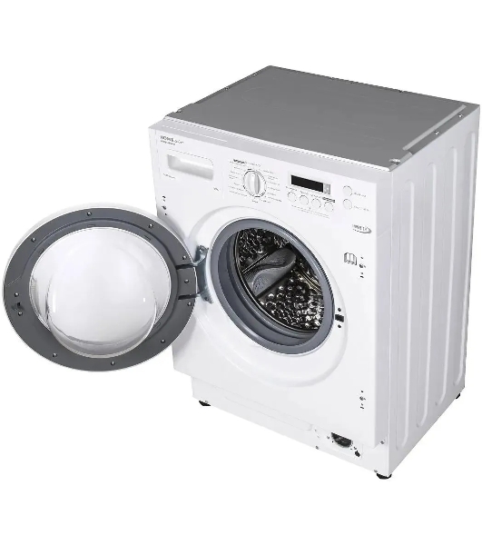 Стиральная машина встраиваемая HOMSair WMB1486WH белый, загрузка фронтальная 8 кг, 1400 об/мин, класс A
