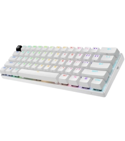 Клавиатура Logitech G PRO X 60 гибридная, Bluetooth, радиоканал, белый