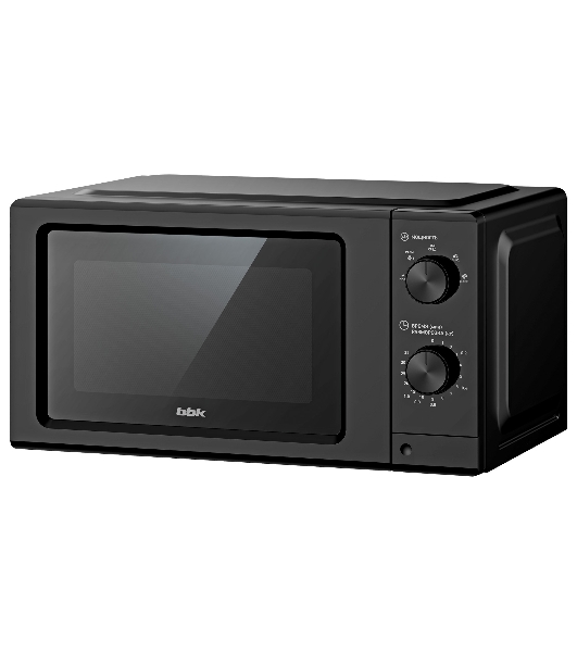 Микроволновая печь BBK 20MWS-730M/B черный, 20 л, 700 Вт, переключатели — поворотный механизм