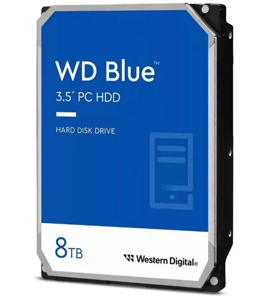Жесткий диск WD SATA-III 8Tb WD80EAAZ Desktop Blue (5640rpm) 256Mb 3.5'