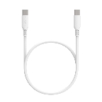 Кабель Maxvi MC-A20 white Type-C - Type-C, 2A ток макс. нагрузки 2А, макс. напряжение 5V, длина кабеля 1м, материал PVC, белый, фото 1