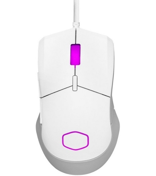 Мышь проводная Cooler Master MM-310-WWOL1 белый, 12000 dpi, USB Type-A, кнопки - 6