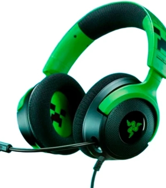 Гарнитура Razer Kraken V4 X зеленый/чёрный, проводная, подсветка