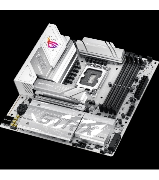 Материнская плата ASUS ROG STRIX B860-G GAMING WIFI, LGA 1851, Intel B860, 4xDDR5, 4xSATA, 4xM.2, 1xPCIe 5.0 x16, 1xDP, 1xHDMI, 1xThunderbolt 4, 1x 2.5Gb LAN, 1xUSB-C 20Gbps, 1xUSB-A 10Gbps, 3xUSB-A 5Gbps, 4xUSB-A 2.0, 2x3.5 мм, 7.1, mATX