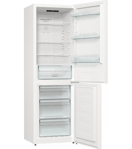 Холодильник Gorenje NRK619EEW4 белый двухкамерный 203/99л морозилка снизу, No Frost