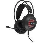 Гарнитура Oklick HS-L300G чёрный, проводная, 3.5 мм, подсветка, фото2