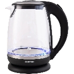Электрочайник Centek CT-0015 черный/прозрачный, 2.0 л, 2200 Вт, скрытый нагревательный элемент, фото3
