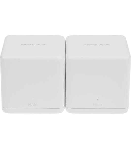 Бесшовный Mesh роутер Mercusys Halo H60X(2-pack) AX1500 10/100/1000BASE-TX белый (упак.:2шт)