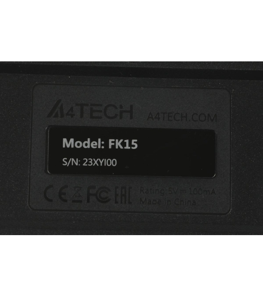 Комплект клавиатура+мышь A4Tech FStyler F1512 проводной, USB, 1200 DPI, черный