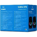 Акустическая система SVEN 370 2.0 черные (2x2W, USB, RGb подсветка), фото2