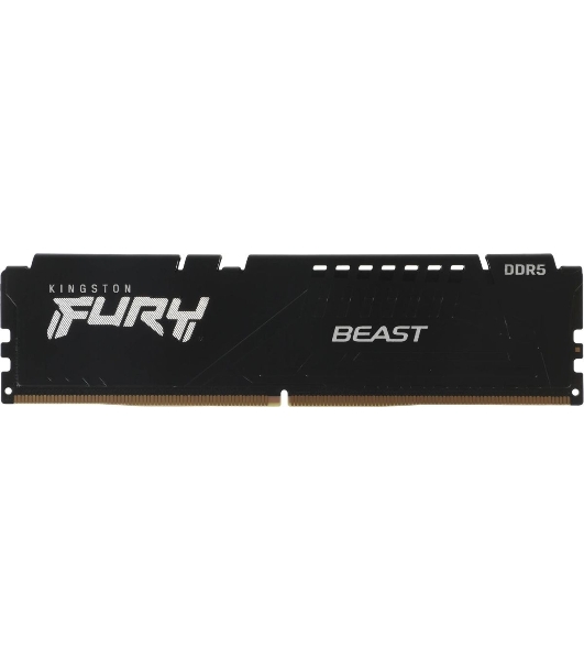 Оперативная память Kingston Fury Beast, DDR5, 32GB (2x16GB), 5600MHz, CL40, DIMM, с радиаторами, черный