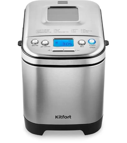 Хлебопечка Kitfort КТ-306 450Вт нержавеющая сталь