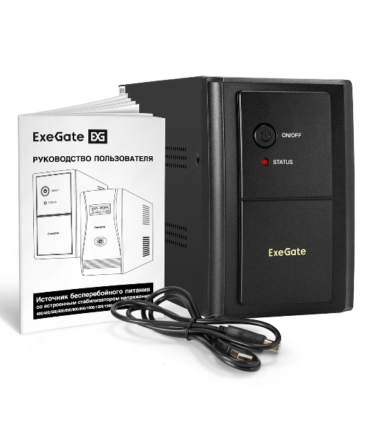 Источник бесперебойного питания ExeGate EX292607RUS SpecialPro UNB-2000.LED.AVR.1SH.2C13.RJ.USB 2000VA/1200W, LED, AVR,1*Schuko+2*C13, RJ45/11, USB, металлический корпус, черный