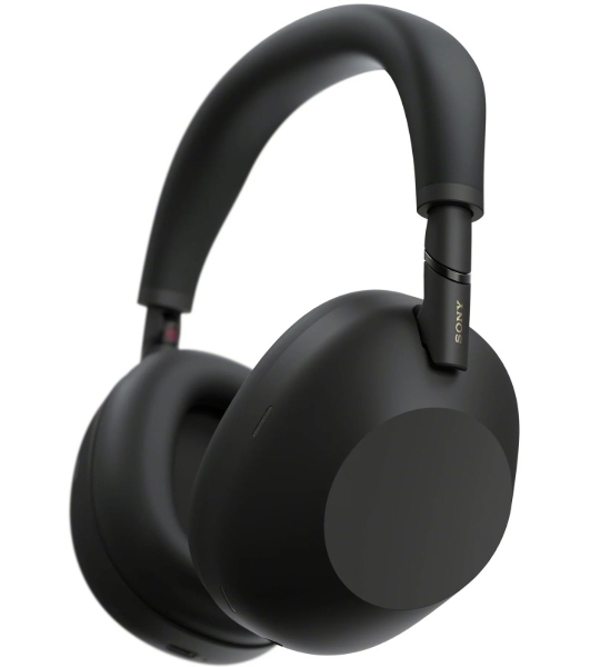 Беспроводные/проводные наушники Sony WH-1000XM6 черный, полноразмерные, Bluetooth + проводной, адаптивное активное шумоподавление, до 40 ч