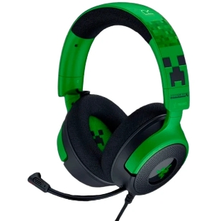 Гарнитура Razer Kraken V4 X зеленый/чёрный, проводная, подсветка