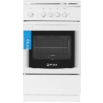 Плита Газовая De Luxe 506040.14г (кр) ЧР белый (стеклянная крышка) реш.чугун, фото2