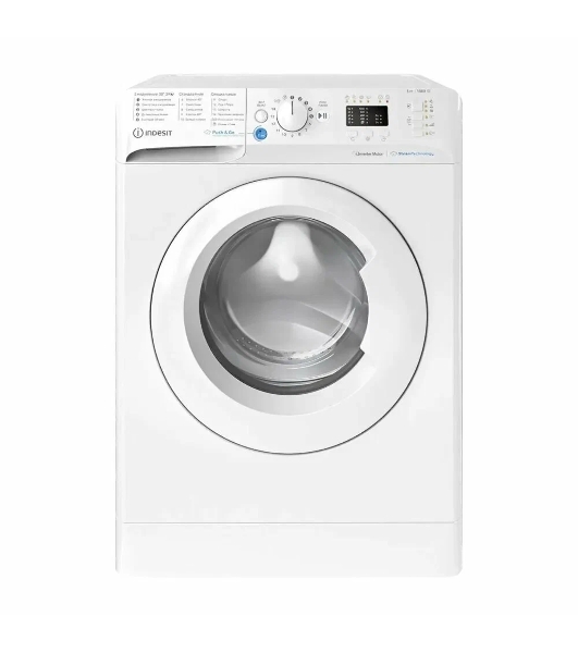 Стиральная машина Indesit BWSA 5109 WWV белый, загрузка фронтальная 5 кг, 1000 об/мин., класс: А