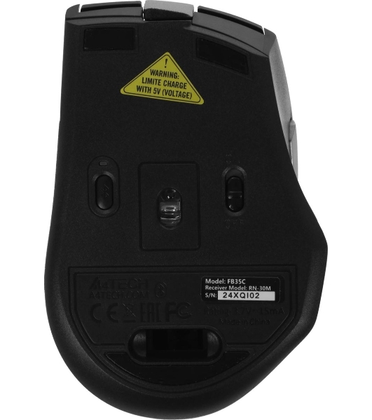 Комплект клавиатура+мышь A4Tech FStyler FB2535C беспроводной, USB + Bluetooth, 2000 DPI, черный