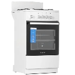 Плита газовая De Luxe 5040.48Г (Щ) белый, конфорок 4 шт, духовка 43 л, 50 см x 85 см x 50 см, фото2