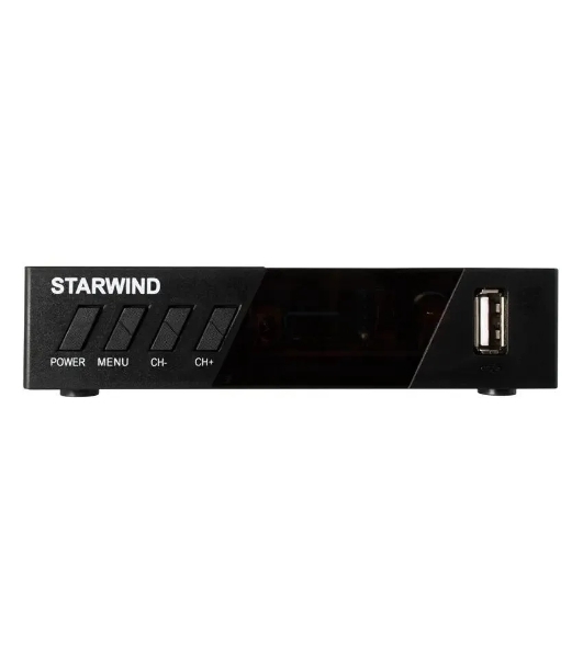 Приставка для цифрового ТВ Starwind CT-140 черный, DVB-T2, DVB-T, DVB-C, HDMI, USB 2.0 х2
