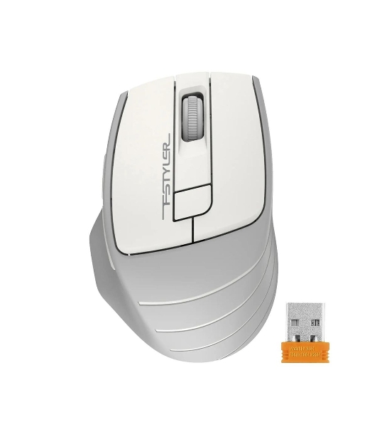 Мышь беспроводная A4Tech Fstyler FG30 белый/серый, 2000 dpi, радиоканал, USB, кнопки - 5