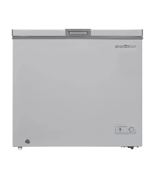 Морозильный ларь SNOWCAP CF-200 S серебристый глухая крышка, 200л
