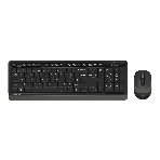 Комплект клавиатура+мышь A4Tech FStyler FG1010S беспроводной, USB, 2000 DPI, чёрный/серый, фото 1