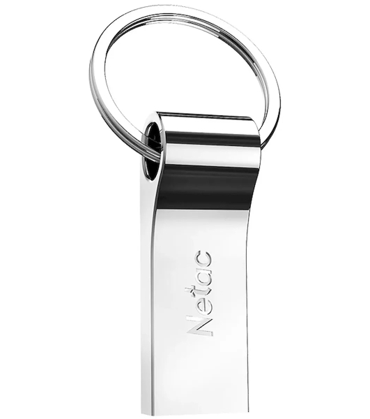 Флешка USB Netac U275 (NT03U275N-008G-20SL), 8Gb, USB 2.0, R/W 50/15, серебристый
