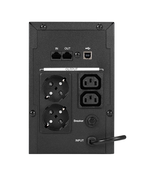 Источник бесперебойного питания ExeGate EX292607RUS SpecialPro UNB-2000.LED.AVR.1SH.2C13.RJ.USB 2000VA/1200W, LED, AVR,1*Schuko+2*C13, RJ45/11, USB, металлический корпус, черный