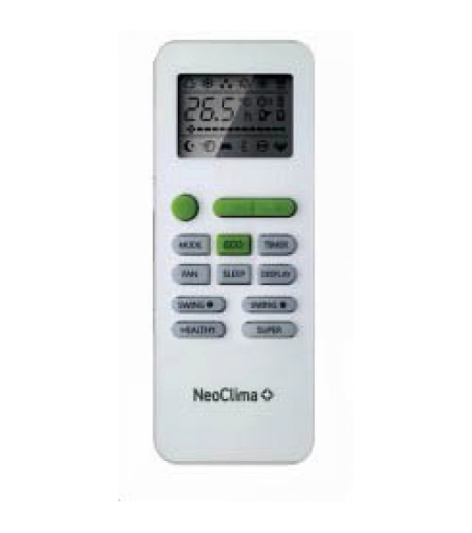 Кондиционер сплит-система настенного типа Neoclima Pro-Health NS/NU-HAP09TWI32 инвертор, 9000 BTU, 26 м², 25/37 дБ, охлаждение, обогрев, осушение