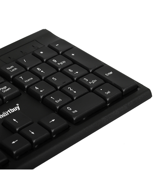 Комплект клавиатура+мышь Smartbuy ONE SBC-114282-K проводной, USB, 2400 DPI, чёрный