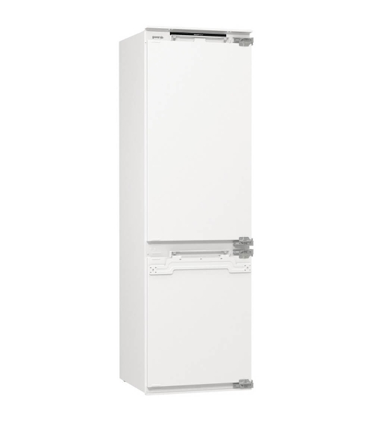 Встраиваемый холодильник Gorenje NRKI517142, полезный объем 243 л, электронное управление, цифровой дисплей, автоматическое размораживание No Frost, быстрое замораживание, интенсивное охлаждение, зона свежести с контролем влажности, слайдерное крепление, энергоэффективность А+