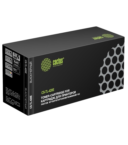 Картридж лазерный Cactus CS-TL-420E TL-420E черный (1500 стр.) для Pantum M7100/P3010/P3300/M6700/M6800