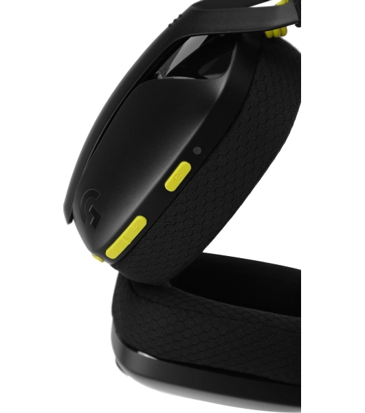 Гарнитура Logitech G435 чёрный/жёлтый, беспроводная, Bluetooth/USB, до 18 ч