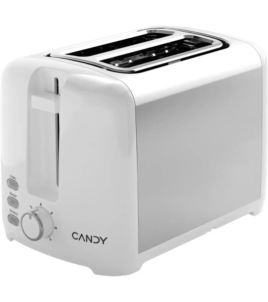 Тостер Candy CT-250 белый, 930 Вт, 2 слота