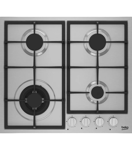Встраиваемая газовая варочная поверхность Beko HIYG 64225 SXO нержавеющая сталь