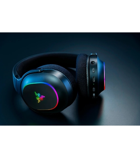 Гарнитура Razer Barracuda X Chroma чёрный, беспроводная, радиоканал, до 70 ч, съёмный микрофон, подсветка