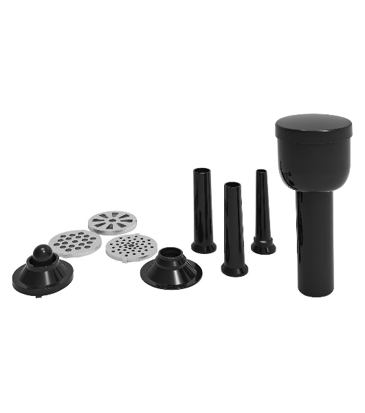 Мясорубка электрическая BBK MG3002 серый, 2500 Вт, 2.5 кг/мин, реверс, защита от перегрузки, металлический лоток, насадки - 7