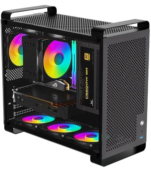 Компьютерный корпус Accord ACC-GCUB4 черный без БП mATX 1x92мм 1xUSB 3.0 1xUSB3.1 audio