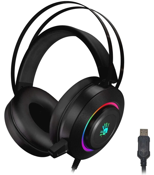 Гарнитура Bloody G521 чёрный, проводная, USB