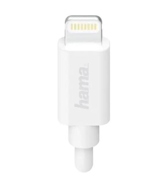 Автомобильное зарядное устройство Hama H-183291 1A кабель Apple Lightning белый