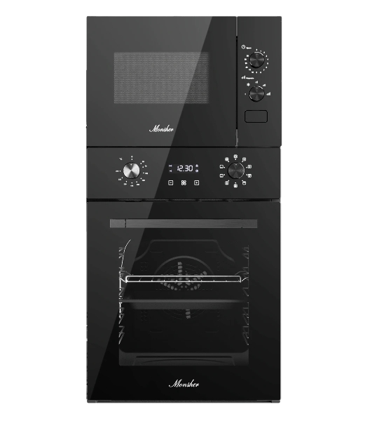 Встраиваемая микроволновая печь MONSHER MMH 1015 Noir, High-Tech, 15 л, мощность 600 Вт, 5 уровней мощности, размораживание, поворотное управление, черный