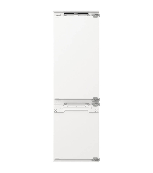 Встраиваемый холодильник Gorenje NRKI517142, полезный объем 243 л, электронное управление, цифровой дисплей, автоматическое размораживание No Frost, быстрое замораживание, интенсивное охлаждение, зона свежести с контролем влажности, слайдерное крепление, энергоэффективность А+